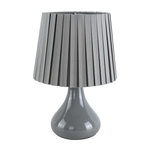 LUMION 8184/1T COUNTY LN26 499 серый, керамика/текстиль Настольная лампа E14 1*40W 220V NAINA