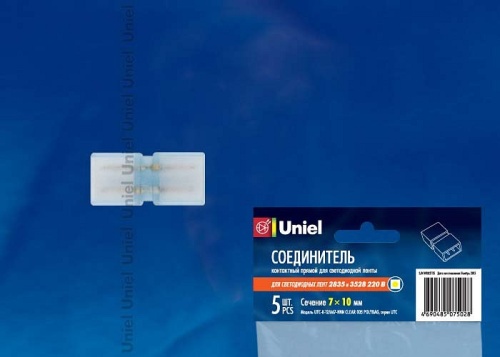 Соединитель лент линейный жесткий Uniel UTC-K-12 10824 фото 2