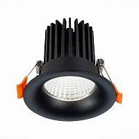 ST703.448.10 Св-к встр. Черный LED 1*10W 4000K 900Lm Ra>90 38° IP20 D85xH75 170-240V