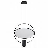 ODEON LIGHT 7029/2L HIGHTECH ODL25 000 черный/бел матовый металл/акрил Подвесной светильник черный поворотный 150° IP20 LED GU10 2*7W ORBITE