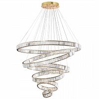 ODEON LIGHT 5015/260L L-VISION ODL23 589 золотой/прозрачный металл/хрусталь Люстра LED 260W 4000K 26000Лм VEKIA