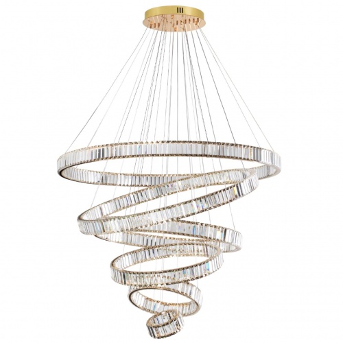 ODEON LIGHT 5015/260L L-VISION ODL23 589 золотой/прозрачный металл/хрусталь Люстра LED 260W 4000K 26000Лм VEKIA