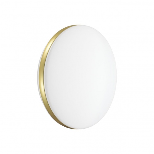 _7626/DL PALE SN 037 Светильник пластик/белый/золотистый LED 48Вт без ДУ 4000К D400 IP43 RINGO