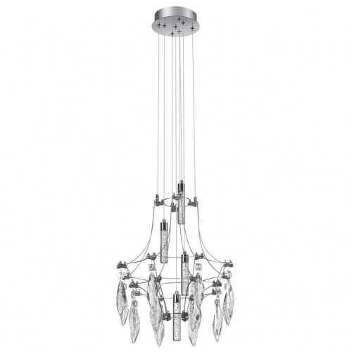 ODEON LIGHT EXCLUSIVE 6699/35L CLASSIC ODL_EX25 069 Подвесной светильник металл/хрустальметалл/нерж сталь IP20 LED 35W 4000K 220-240V FLAMENCO