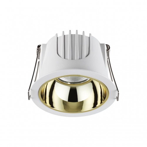 358692 SPOT NT21 462 белый/золото Светильник встраиваемый светодиодный IP20 LED 4000К 10W 100-265V KNOF