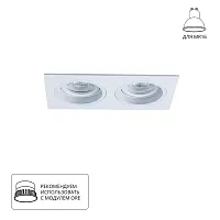 Точечный встраиваемый светильник ARTE LAMP TARF A2178PL-2WH