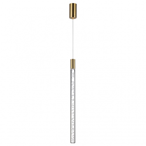 ODEON LIGHT 4369/5L HIGHTECH ODL23 235 полированное золото/акрил с пузырьками Подвесной св-к IP20 LED 4W 200Лм 3000K SPARKY