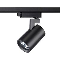 NOVOTECH 370647 PORT NT19 293 черный Светильник трековый однофазный трехжильный IP20 GU10 50W 220V GUSTO