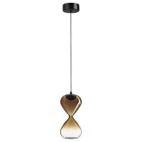 ODEON LIGHT 5094/4LA PENDANT ODL25 357 черный/золотой градиент/прозрачн./металл/стекло Подвес LED 4W 4000K 388Лм GLESSI