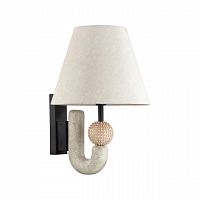 ODEON LIGHT EXCLUSIVE 5410/1W MODERN ODL_EX23 113 черный матов./бежевый металл/полирезин/ткань Бра E14 1*40W BAGEL