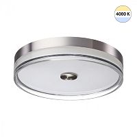 SONEX 7727/76L MITRA LED SN 541 Светильник металл/акрил/никель/прозрачный LED 76Вт 4000K D400 IP20 ETERNA