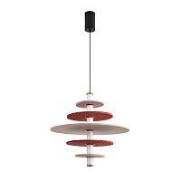 LUMION 8296/14AL LEDIO LN26 365 черный/бежевый/бурый, металл/фетр/акрил Подвес LED 14W 3000K 220V FELTA