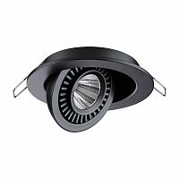 NOVOTECH 358816 SPOT NT21 530 черный Светильник встраиваемый светодиодный IP20 LED 9W 770Лм 4000K 220V GESSO