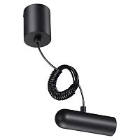 NOVOTECH 359385 KONST NT24 049 черный База накладная для ввода питания с заглушкой и проводом-подвесом (длина провода – 2м) IP20 48V GLAT