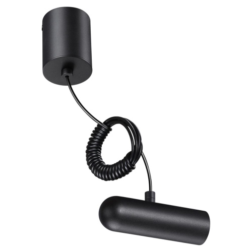 NOVOTECH 359385 KONST NT24 049 черный База накладная для ввода питания с заглушкой и проводом-подвесом (длина провода – 2м) IP20 48V GLAT