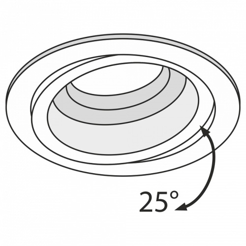 Встраиваемый светильник Maytoni Technical Atom DL025-2-01W фото 4