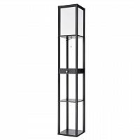 LUMION 8092/1F COMFI LN26 460 черный/белый, дерево/текстиль Торшер Е27 1*60W 220V PRACTIC