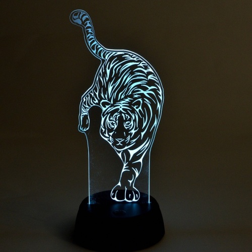 Зверь декоративный Uniel ULI-M506 RGB/3AA TIGER/BLACK UL-00008401 фото 4