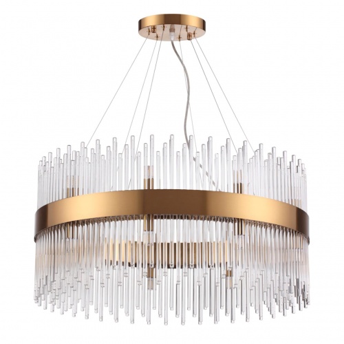 ODEON LIGHT 4722/18 HALL ODL20 646 бронзовый/стекло/прозрачный Люстра G9 18*33W 220V FOCCO