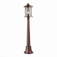 SL080.415.01 Светильник уличный наземный ST-Luce Темный кофе/Прозрачный, Темный кофе E27 1*60W
