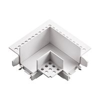 NOVOTECH 135281 SHINO NT24 180 белый Соединитель «L» токопроводящий для шинопровода в ГКЛ (для арт.135198; 135200) IP20 48V SMAL