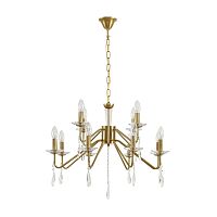 LUMION 8319/12 CLASSI LN26 077 шампань/прозрачный, металл/хрусталь Люстра E14 12*40W 220V SEVERINA