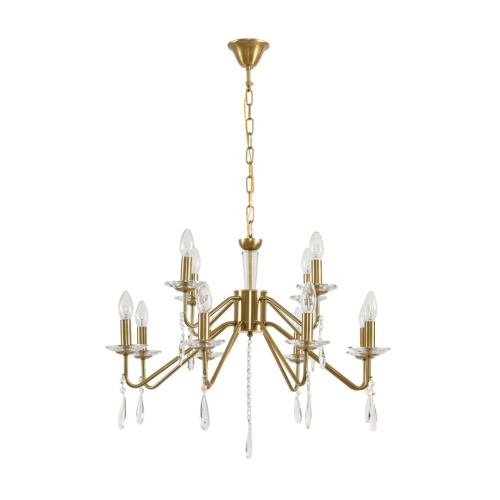 LUMION 8319/12 CLASSI LN26 077 шампань/прозрачный, металл/хрусталь Люстра E14 12*40W 220V SEVERINA