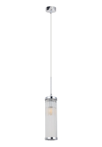 Светильник подвесной Crystal Lux TADEO SP1 D100 CHROME/TRANSPARENTE Светильник подвесной Crystal Lux TADEO SP1 D100 CHROME/TRANSPARENTE