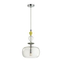 ODEON LIGHT EXCLUSIVE 4893/1A CLASSIC ODL_EX22 139 хром/раноцветн./керамика/стекло Подвес E14 1*40W 4893/1A BIZET