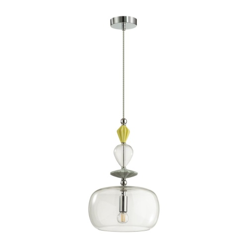 ODEON LIGHT EXCLUSIVE 4893/1A CLASSIC ODL_EX22 139 хром/раноцветн./керамика/стекло Подвес E14 1*40W 4893/1A BIZET