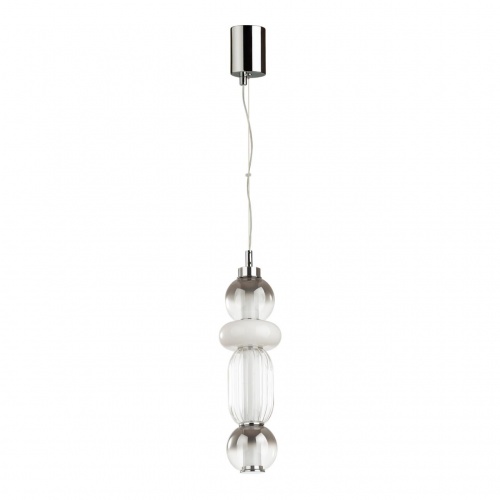 4827/18L PENDANT ODL21 321 хром/дымчатый/белый/прозрачный Подвес LED 18W BEANS