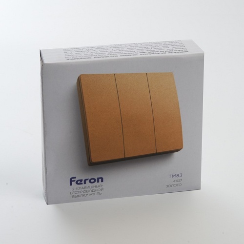 Выключатель беспроводной трехклавишный Feron Tm 83 41727 фото 5