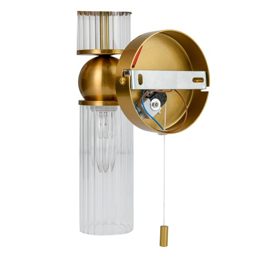 LUMION 8276/1W MODERNI LN26 161 латунь/прозрачный, металл/стекло Бра Е14 1*40W 220V DENVER фото 3