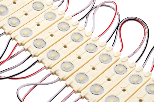 Модуль светодиодый линзованный SWG , 2LED, 0,8Вт, 12В, IP65, Цвет: 6000-6500 К Холодный белый, провод 9см