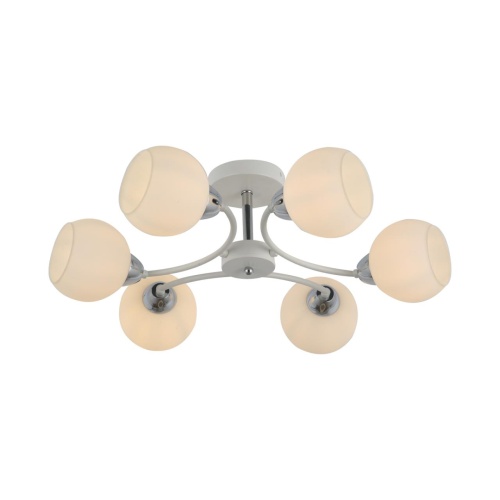 LUMION 5647/6C COMFI LN23 000  белый, хром Люстра потолочная E27 6*60W 220V KODI