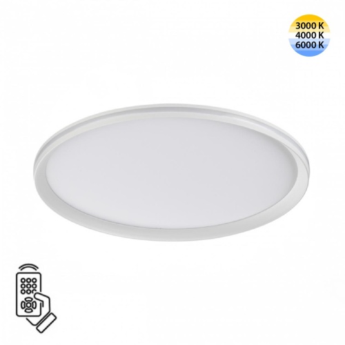 SONEX 7749/80L MITRA LED SN 544 Светильник металл/PMMA/белый LED 80Вт 3000-6000К D495 IP20 пульт ДУ BETA