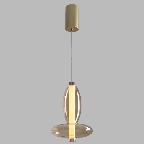 Светильник подвесной Crystal Lux QUASAR SP10W LED AMBER фото 4