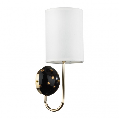 ODEON LIGHT EXCLUSIVE 5424/1W MODERN ODL_EX24 000 золотой/черный/белый/металл/керамика/ткань Бра E14 1*40W POLLEN
