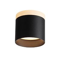 ST102.402.09 Светильник потолочный Черный LED 1*9W 3000K 702Lm Ra>80 120° IP20 D79xH75 170-240V