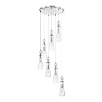 LUMION 8268/7A NEOCLASSI LN26 159 хром/белый/прозрачный, металл/керамика/стекло Люстра каскадная Е14 7*40W 220V EMILY