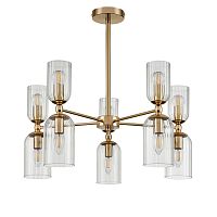 LUMION 6586/10 MODERNI LN26 132 золото/прозрачный, металл/стекло Люстра подвесная E14 10*40W 220V KASSIA