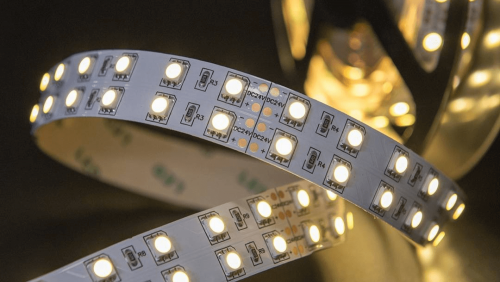 Лента со скотчем 3М светодиодная стандарт 5050, 120 LED/м, 28,8 Вт/м, 24В , IP20, Цвет: Теплый белый фото 2 Лента со скотчем 3М светодиодная стандарт 5050, 120 LED/м, 28,8 Вт/м, 24В , IP20, Цвет: Теплый белый фото 2