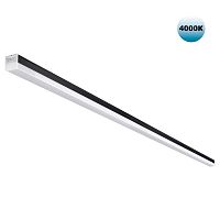 NOVOTECH 359828 OVER NT25 074 черный Светильник линейный светодиодный в комплекте прямые соединители 2шт и сетевой кабель 2м LED 68W 100-265V BITS