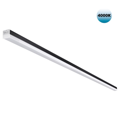 NOVOTECH 359828 OVER NT25 074 черный Светильник линейный светодиодный в комплекте прямые соединители 2шт и сетевой кабель 2м LED 68W 100-265V BITS