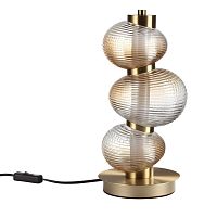 ODEON LIGHT 5095/12TL L-VISION ODL25 359 латунный/янтарный градиент/металл/стекло Настольная лампа LED 12W 4000K 1351Лм BRUCO