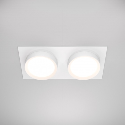 Встраиваемый светильник Maytoni Technical Hoop DL086-02-GX53-SQ-W фото 2