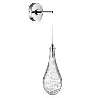 ODEON LIGHT 7148/5WL L-VISION ODL26 231 Настенный светильник хром/стекло/металл IP20 LED 4W 300Лм 3000K 180° 220V BRAID