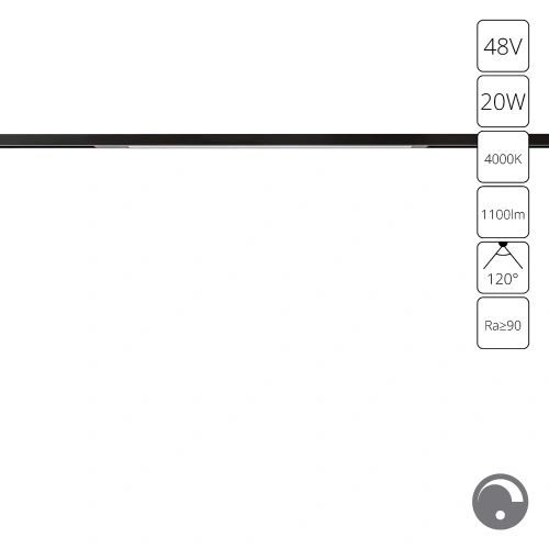 Магнитный трековый светильник Arte Lamp OPTIMA 0.1-10V A7474PL-1BK Магнитный трековый светильник Arte Lamp OPTIMA 0.1-10V A7474PL-1BK