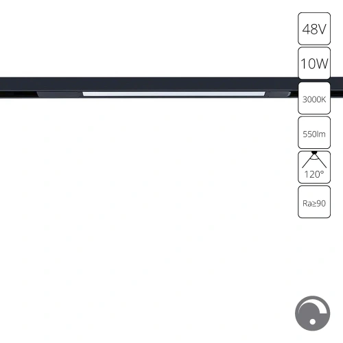 Магнитный трековый светильник Arte Lamp OPTIMA 0.1-10V A7493PL-1BK Магнитный трековый светильник Arte Lamp OPTIMA 0.1-10V A7493PL-1BK