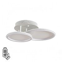 LUMION 8380/45CL LEDIO LN26 000 белый, металл/акрил Умная люстра потолочная с ПДУ и голосовым управлением LED 45W 3000-6500К 220V ALIS SMART